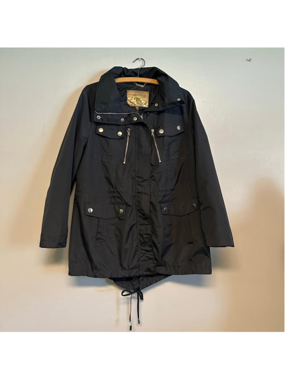 Celsius Utility Jacket Black Women’s Size XL Rain Coat Wind Breaker
